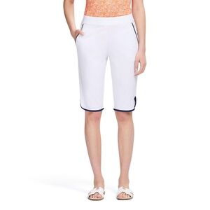 Izod Piped Skimmer Capri Shorts Pants L Golf